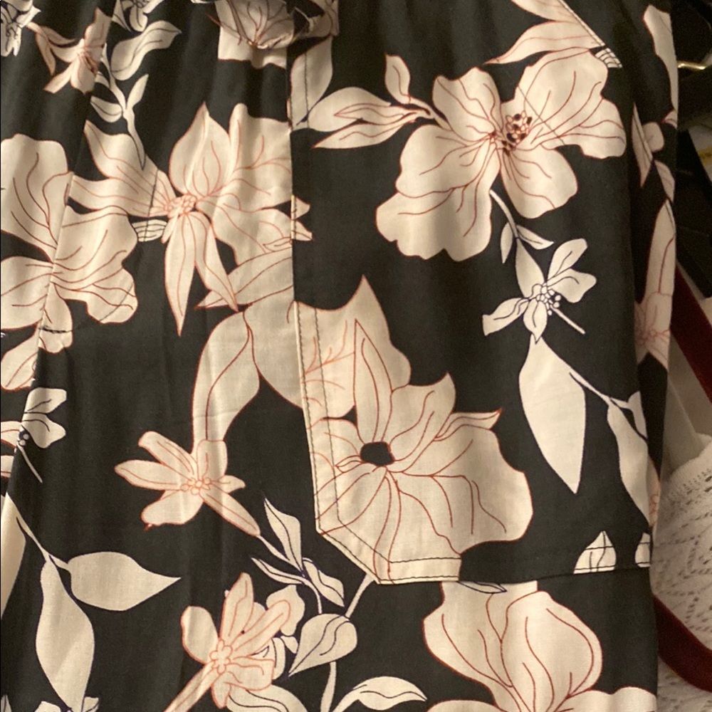 Sanctuary Black and White Wide Leg Floral Jumpsuit - Picture 13 of 16